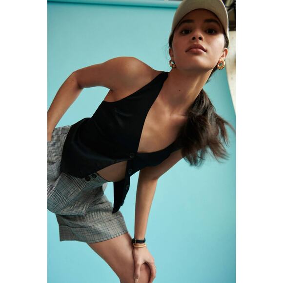 Anthropologie Current Air Sleek Black Halter Vest - New XL - Picture 5 of 7